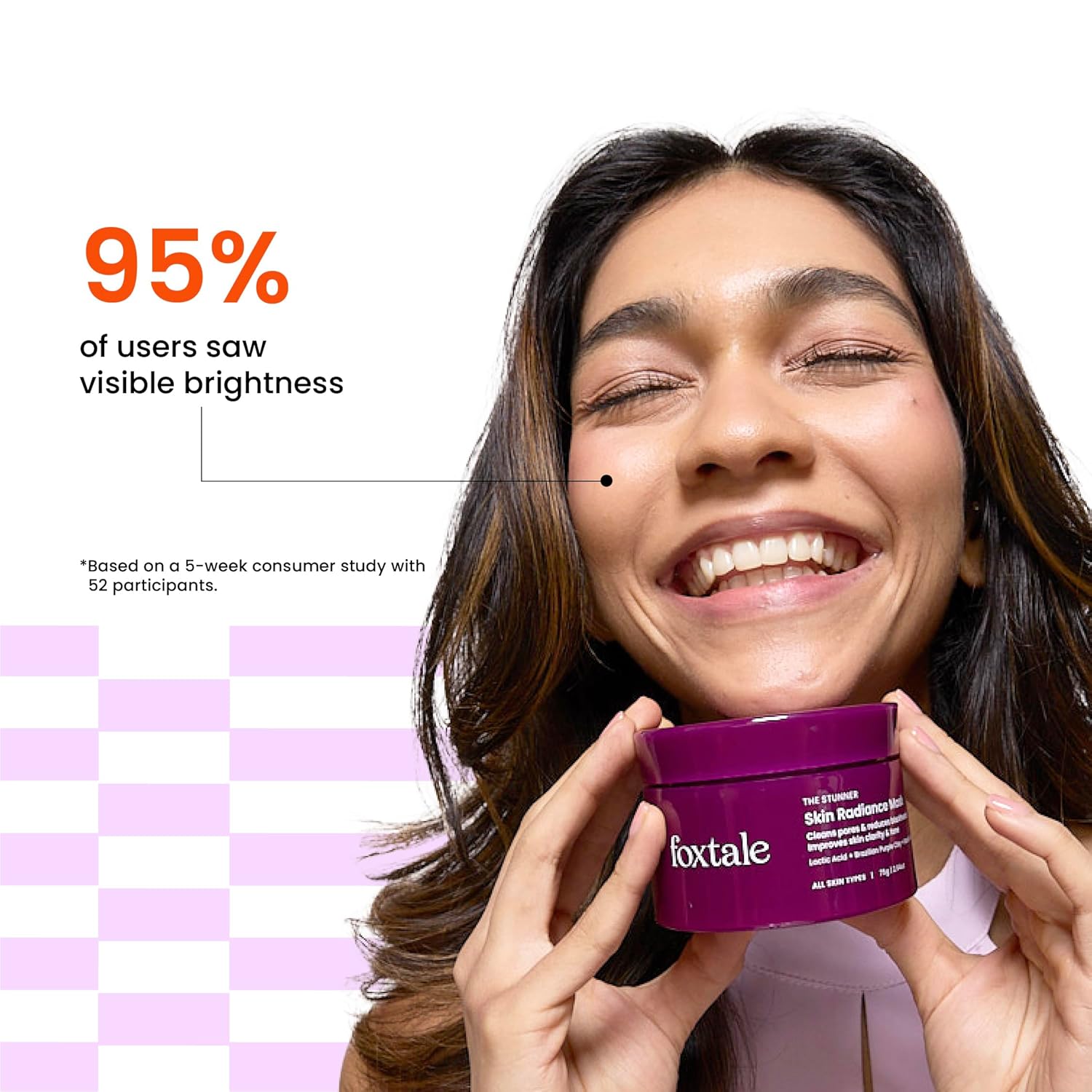 foxtale de tan face mask for glowing skin| clay mask with lactic acid for tan removal, reduction in blackheads, instant brightening| new age ubtan face pack for all skin types | men & women 75g foxtale de tan face mask for glowing skin| clay mask with lactic acid for tan removal, reduction in blackheads, instant brightening| new age ubtan face pack for all skin types | men & women 75g